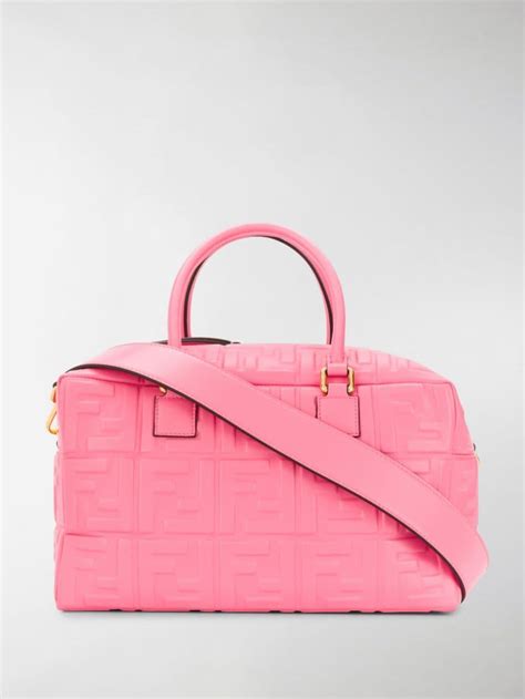 fendi burgundy boston bag|fendi pink leather boston bag.